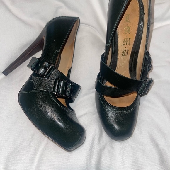 L.A.M.B. Gwen stefani stiletto heel leather Mary Jane shoes - Picture 2 of 9